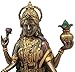 Ebros Hindu Goddess of Wealth and Prosperity Lakshmi Sitting On Lotus Throne Statue Hindu Decor Figurine
