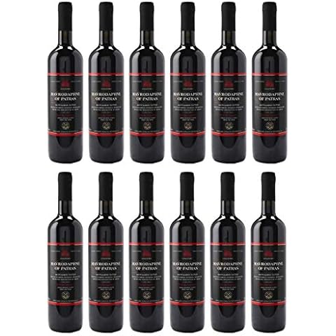 Mavrodaphne aus Patras 12x 0,75l P.D.O. Loukatos Likörwein rot | 15% Vol. | + 20ml Jassas Olivenöl Cover