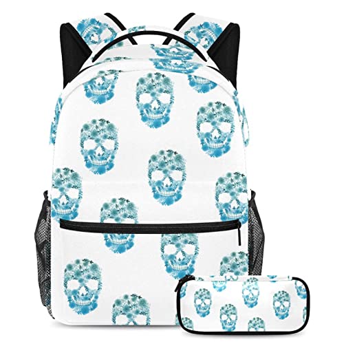 Sac de voyage pour étudiants multicolore avec trousse scolaire assortie