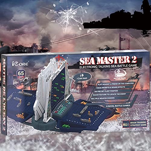 iCore Electronic Battle Game, Brain Training Strategy Games Ships, Talking Aircraft Carrier Toy, Classic Family Board Games for Kids 8-12 Teaching Logic and Critical Thinking, Adventure Toys Gifts 4 51mLZVC36 L. AC