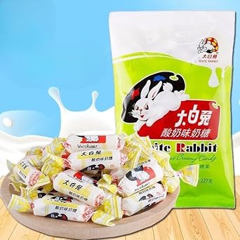 White Rabbit Toffee,Gummy Candy, Milk Sugar,Chinese Specialty Snacks,Childhood Snacks Food,Dim Sum,Confectionery,Cream Sugar, Fudge,Sweet Rich Snack Gifts Yogurt flavor,114g