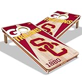Picture of YouTheFan NCAA USC Trojans 2’ x 4’ Professional Wood Cornhole Game