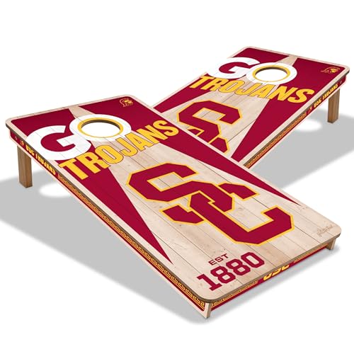 YouTheFan NCAA USC Trojans 2’ x 4’ Professional Wood Cornhole Game by YouTheFan - Used condition - US$105.86