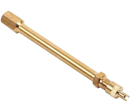 Bomcomi La Motocicleta del Carro de v?lvula del neum?tico de la Rueda de 100 mm Auto del Coche de v?stago de lat?n Poste de extensi?n Caps Extender Recta