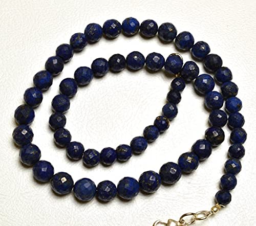 Perles en lapis lazuli naturel pour créer un collier en pierres bleues élégant