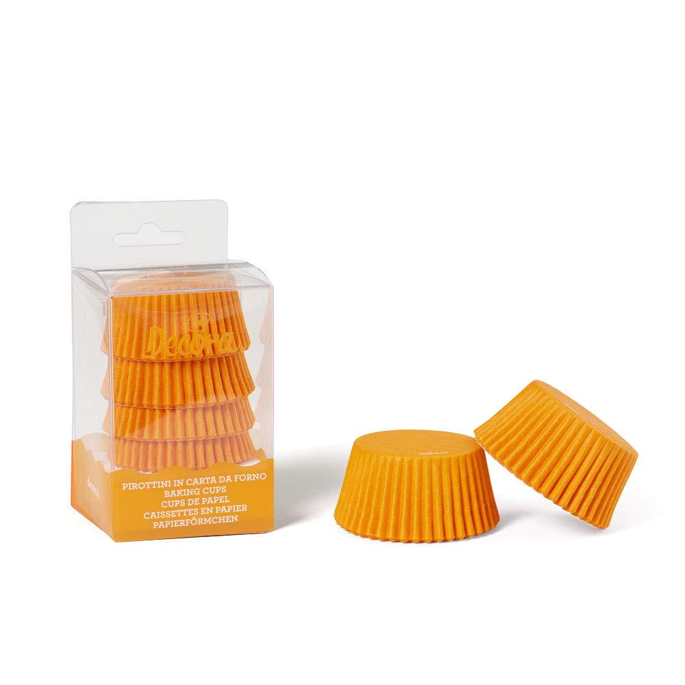 DECORA 0339705 75 Orange Baking Cups 50 X 32 MM