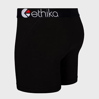 Ethika Men's Mid Boxer Brief, BlackOut(BLK,4XL)
