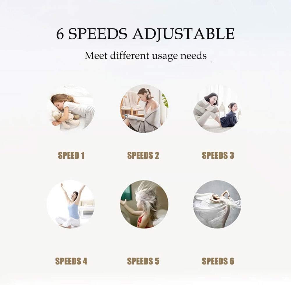 Indoor Chandelier, Modern Ceiling Fans with Light 3-Color Dimmable 6 Speed Ceiling Fan Lamp W/Remote Bladeless Low Profile Flush Mount Ceiling Fan for Kids Room Bedroom Living Room(Black)