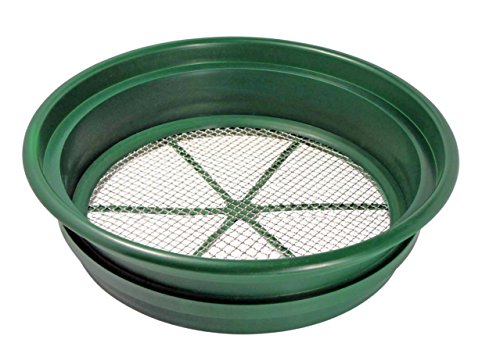 Se 13 1/4 Inch Stackable Classifier Gold Prospecting Pan - 1/8 Inch Stainless Steel Mesh Sifting Pan, Green #TOP2