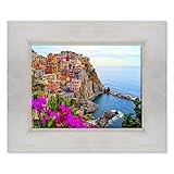 Photo Gallery quadro su tela canvas intelaiato - con cornice - villaggio manarola - cinque terre liguria - 30x40cm - stile country bianco shabby - (cod.3334) Photo Gallery quadro su tela canvas intelaiato - con cornice - villaggio manarola - cinque terre liguria - 30x40cm - stile country bianco shabby - (cod.3334)