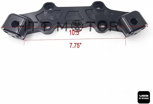Miniatura 8 de xkmt grupo clip-on placa adaptadora y manubrio para Yamaha MT-09 FZ-09 2013 – 2016, color negro