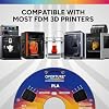 OVERTURE PLA Filament 1.75mm, Neatly Wound 3D Printer Filament 1kg Spool (2.2lbs), Dimensional Accuracy +/- 0.02 mm, Fit Most FDM 3D Printers (Black 1-Pack)
