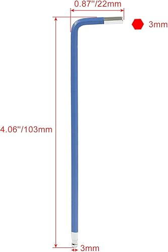 Miniatura 10 de Juego de llaves Allen de extremo de bola naranja de 0.197 in, 25 ángulos, 4 piezas