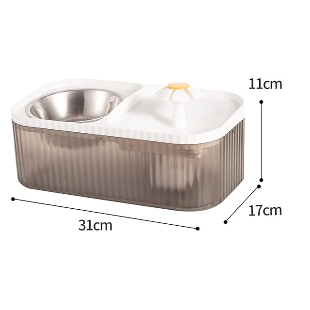 Foto 2 de 7 de Fuente De Agua para Gatos Y Cuenco para Comida