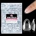 UNA GELLA Extra Short Almond Nail Tips Full Cover 216PCS Gel Nail Tips Short Almond Shaped Nails Tips Soft Gelly Gel Clear Fake Nails Tip for Acrylic Nail Tip Soak Off Home DIY Salon Nails 12 Sizes