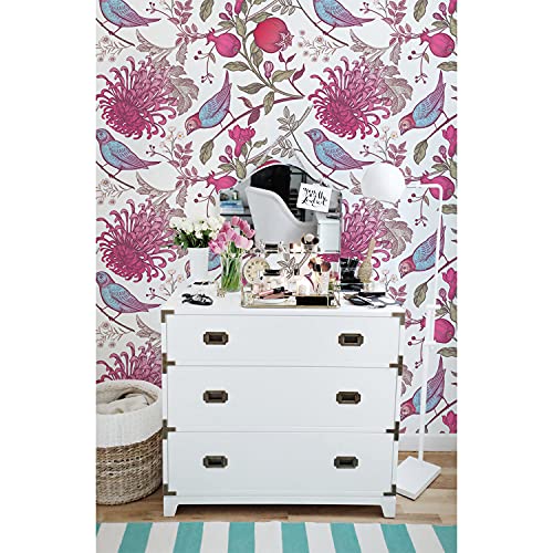 Papier peint meuble Magic-Stick auto-adhésive décoration oiseaux 290cm
