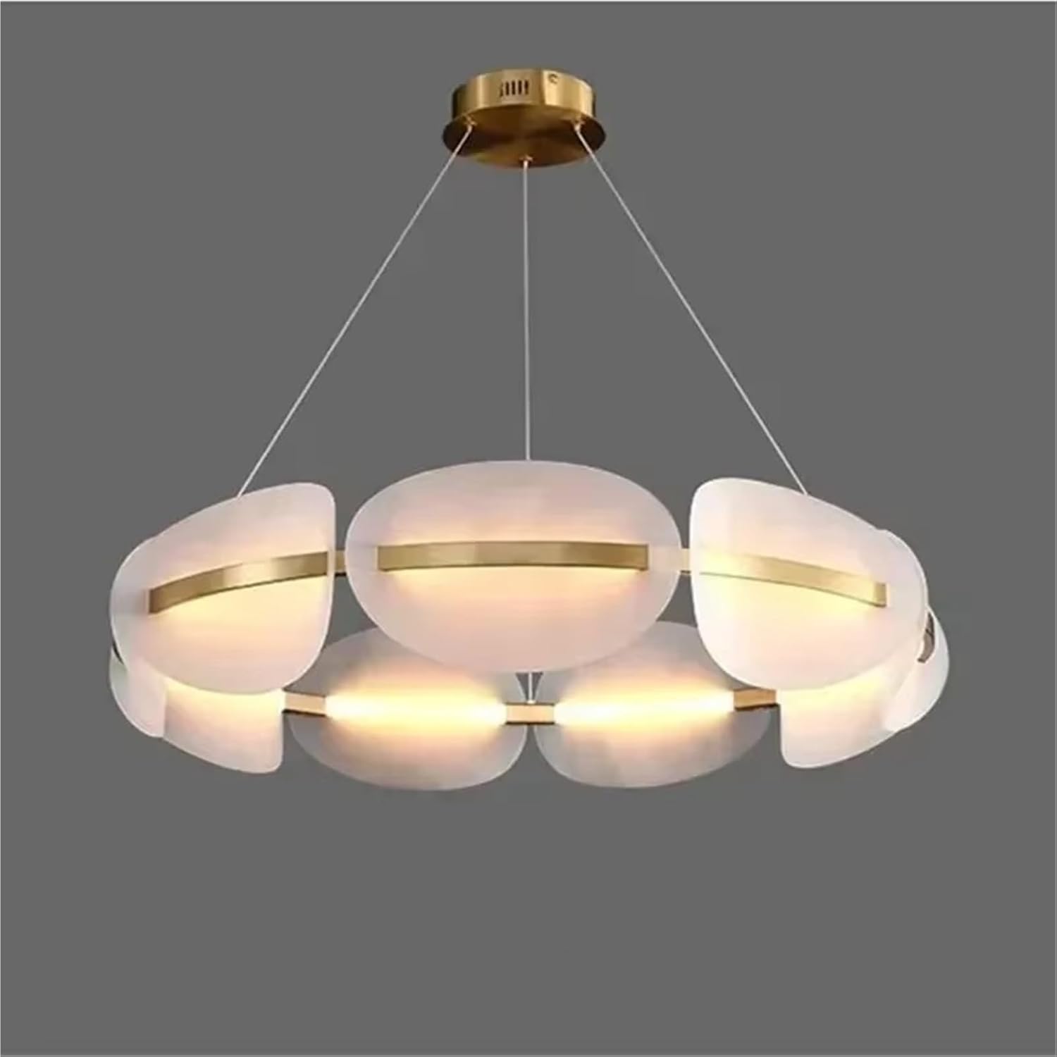 Nordic Acrylic Ring Chandelier Dimmable for Table Living Dining Room Kitchen Bar Pendant Lamp Minimalist Decor Lighting Fixture,luminaire