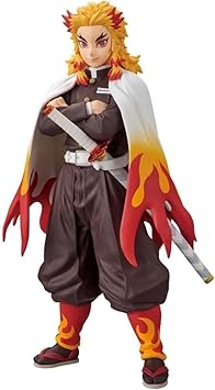 Rengoku Action Figure | Demon Slayer Anime Collectible Figurine | Detailed PVC Model for Fans, Display & Gifting (Rengoku 16Cm)