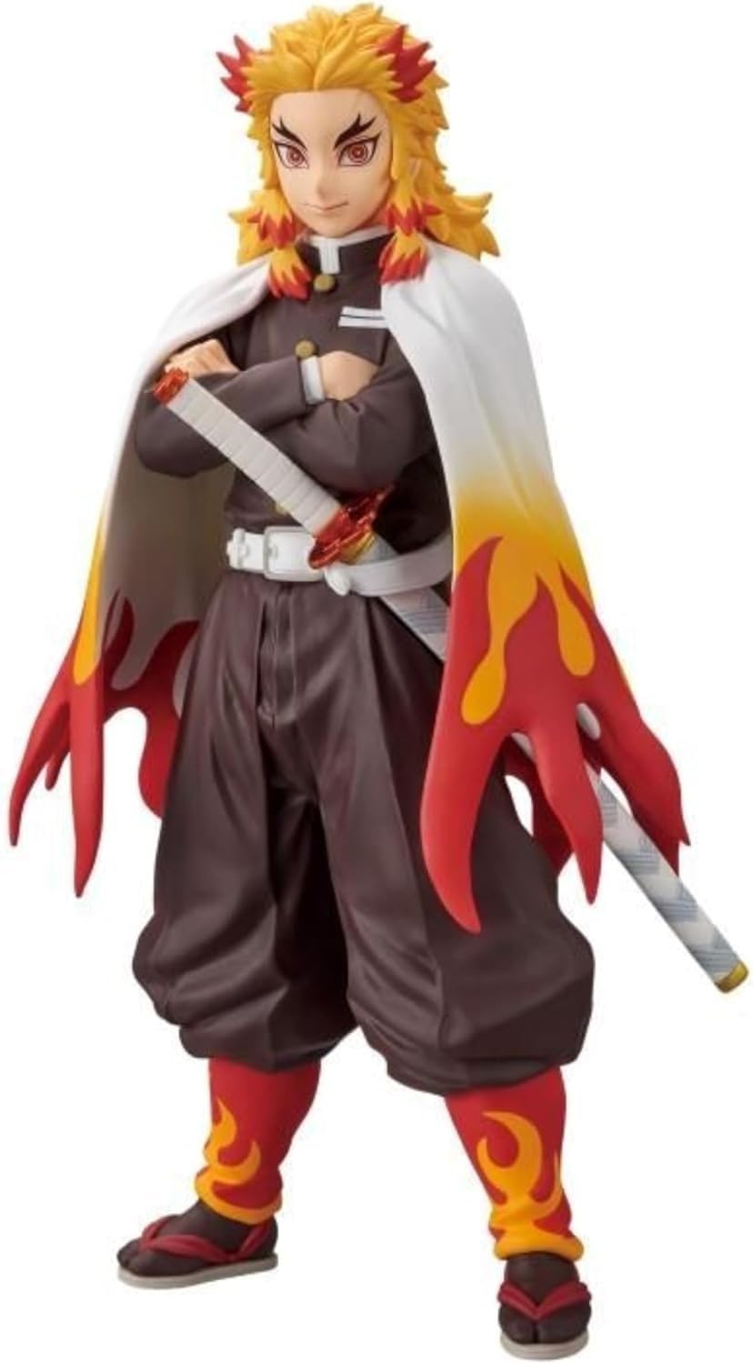 Rengoku Action Figure | Demon Slayer Anime Collectible Figurine | Detailed PVC Model for Fans, Display & Gifting (Rengoku 16Cm)-image-49