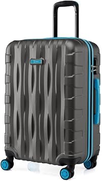 louisiana polo Large Size Suitcase, 77 cm Length, 47 cm Width, 30 cm Depth, 100 lt Volume, 25 kg Capacity, Waterproof, Easy to Clean Shell, Wheeled Anthracite