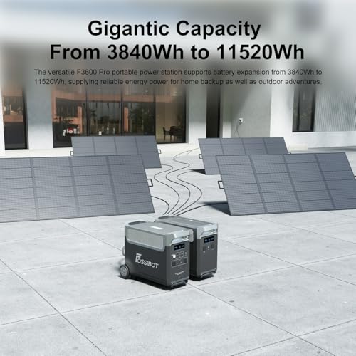 Miniatura 3 de Fossibot F3600 Pro Estación De Energía Portátil, 3840wh-11520wh Ampliable, 3600w 7200w Pico , Carga Rápida 1.5h, Ups 10ms, Batería Lifepo4 6500 Ciclos, 13 Puertos Para Camping, Emergencias, Hogar