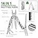 NexTool 14-in-1 Multi-Tool, Stainless Steel Multitool Pliers with 80Cr14Mov Pocket Knife, 2 Safety Locks and Huge Scissors, EDC Multitool Utility Tool for Camping Outdoor Activities (Flagship Max)