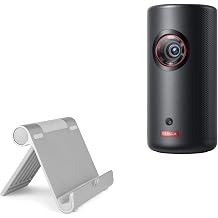 BoxWave Stand and Mount Compatible with Nebula Capsule 3 Laser - VersaView Aluminum Stand, Portable, Multi Angle Viewing Sturdy
