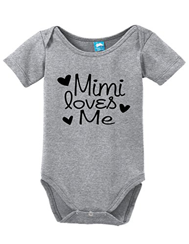 Mimi Loves Me Printed Infant Bodysuit Baby Romper