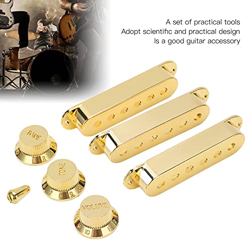 3 Peças Botões de Capa de Captador de Guitarra Conjunto de Pontas de Interruptores de Guitarra Peças