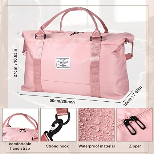 2 Pack Travel Bags for Women, Weekender Bags for Women, Cute Travel Duffel Bag Travel Workout Duffel Bag Waterproof Sports Tote Shoulder Overnight Bag (Pink, Light Green) 2 2 Pack Travel Bags for Women, Weekender Bags for Women, Cute Travel Duffel Bag Travel Workout Duffel Bag Waterproof Sports Tote Shoulder Overnight Bag (Pink, Light Green)