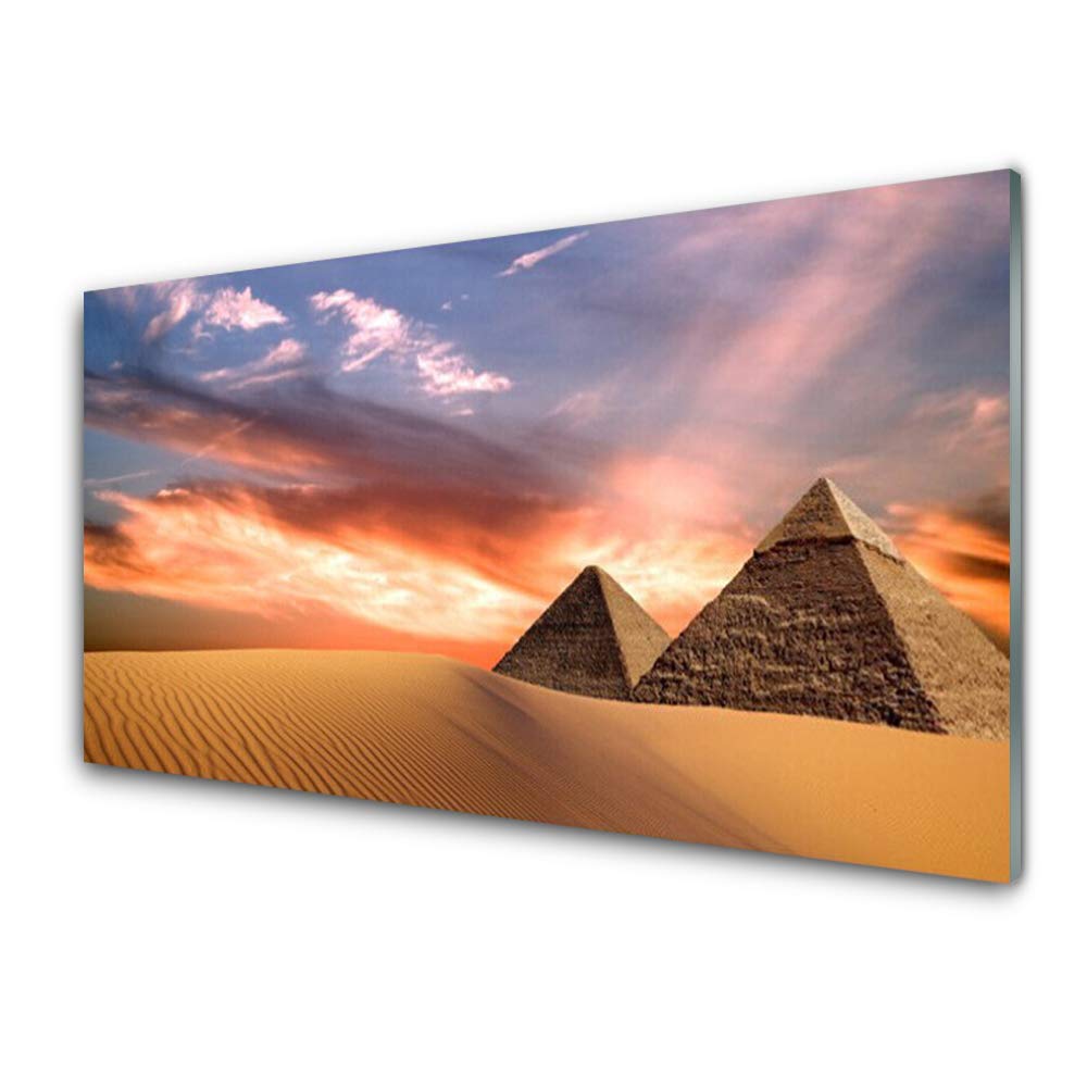 Plastique imprimés tableau décoration déco mural moderne design Tulup pyramides désert