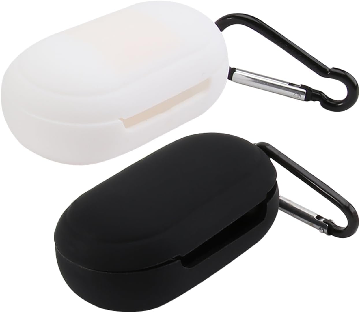 Hemobllo Wireless Earphone Case Cover Compatible for Galaxy Buds Plus 2 Pack Silicone Protective Case with Keychain Portable Shock and Scratch Resistant Earbuds Storage