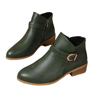 Womens Chelsea Boots Ankle Boots Side Zippers Low Heel Dress Short Boots for Ladies