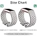 Maledan Bands Compatible with Fitbit Charge 3/4, Breathable Sport Band Replacement Wristbands with Air Holes for Fitness Tracker, Small