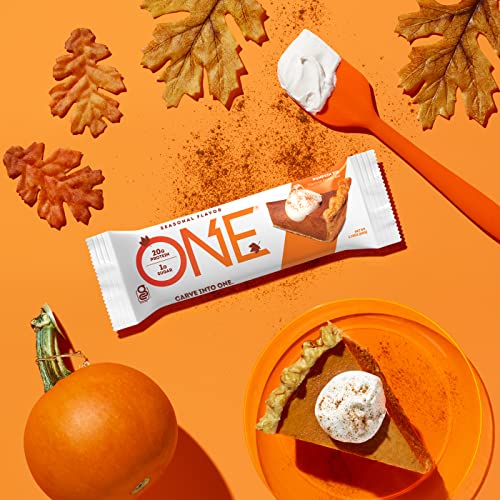 One Protein Bars, Pumpkin Pie, Gluten Free Protein Bars With 20G Protein And Only 1G Sugar, Guilt-Free Snacking For High Protein Diets, 2.12 Oz (12 Pack) #TOP1