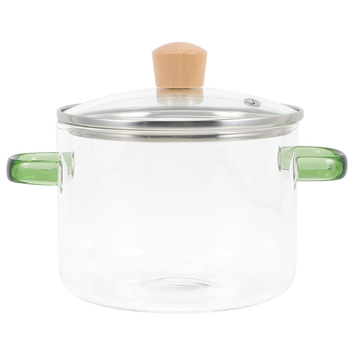 Casserole en verre transparent 1600 ml pot multifonction gaz et cuisson