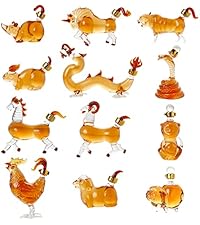 Amazon.com | 12 Chinese Zodiac Wine & Whiskey Decanter Set | Set
