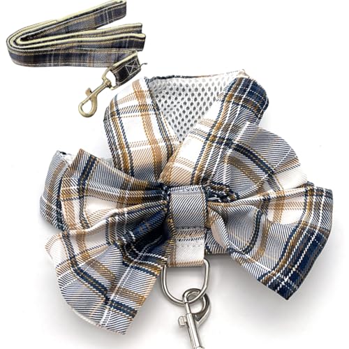 Misora Pockets 犬 ハーネス リード 中型犬 小型犬 猫 おしゃれ かわいい メッシュ ネイビーブルー L