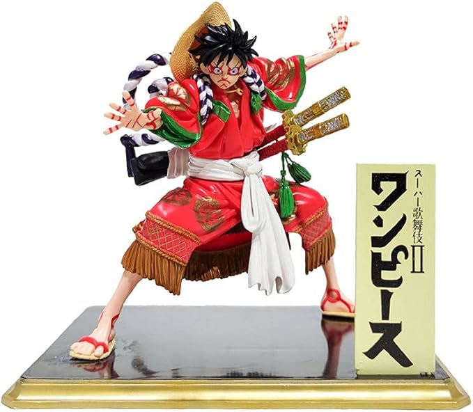 Amazon Co Jp Zhwow ワンピースモンキー D ルフィ歌舞伎verアニメフィギュア彫像キャラクターモデルモデルおもちゃアクションフィギュアデスクトップデコレーション グッズ 子供のおもちゃ ホリデーギフト 本