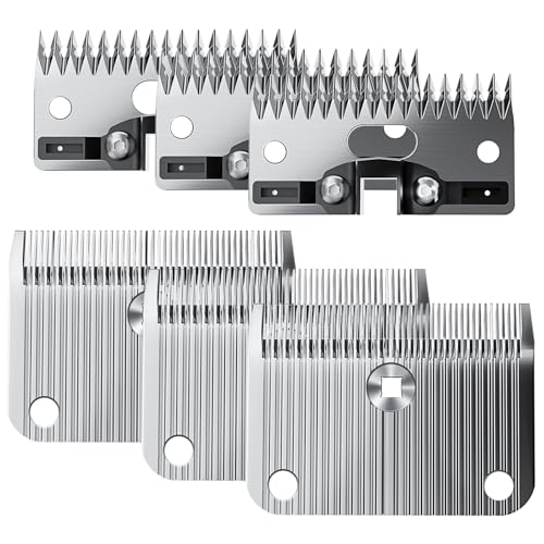 A2/AC Medium Blade Compatible with Lister Star, Legend, Liberty, and Fusion Animal Clippers, Cut Length 3/32 in (2.5 mm), 3 Packs