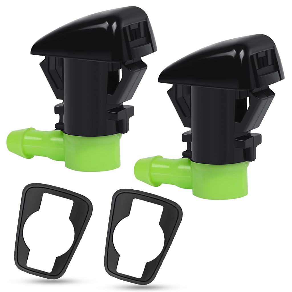 PYAGHAP Windshield Washer Nozzle Kits,2PCS Front Windshield Wiper Sprayer Nozzle Suitable Universal fit for Chrysler, Dodge, Jeep, Ram Models.