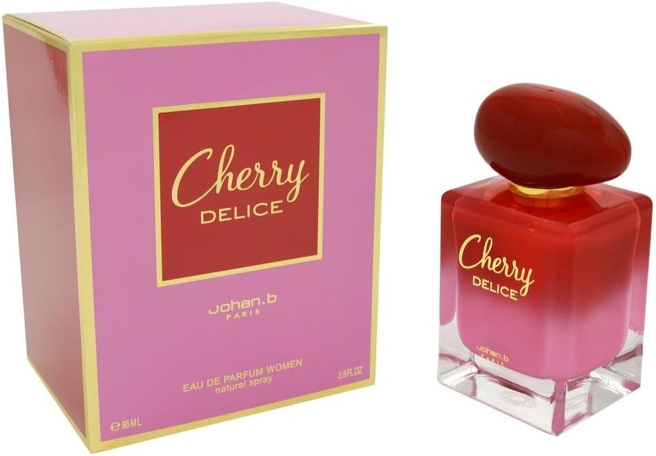 Johan B Cherry Delice Eau De Parfum Spray for Women, 2.8 Ounce