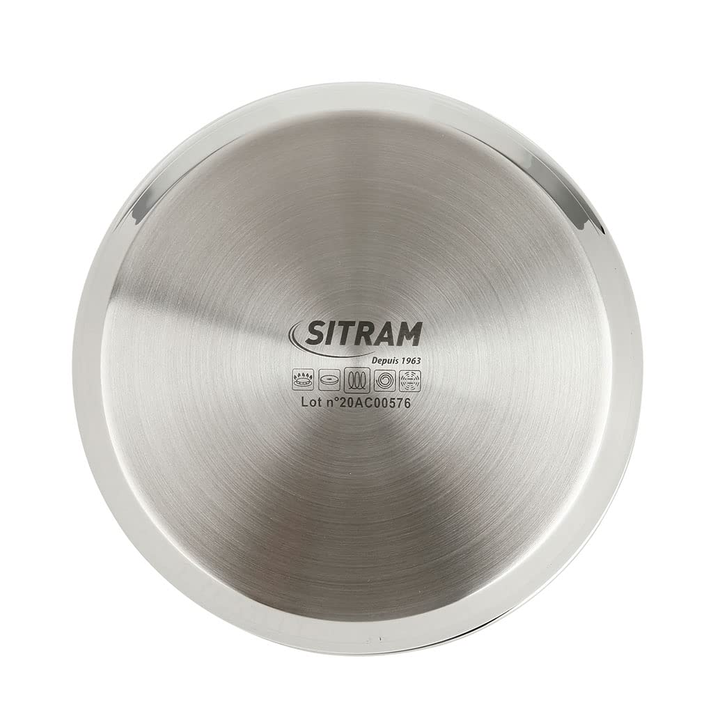 Lot De 2 Casseroles Sitram Avec Manche Amovible - Inox Anti-adhésif 16 Et 20 Cm - Tous Feux Dont Induction