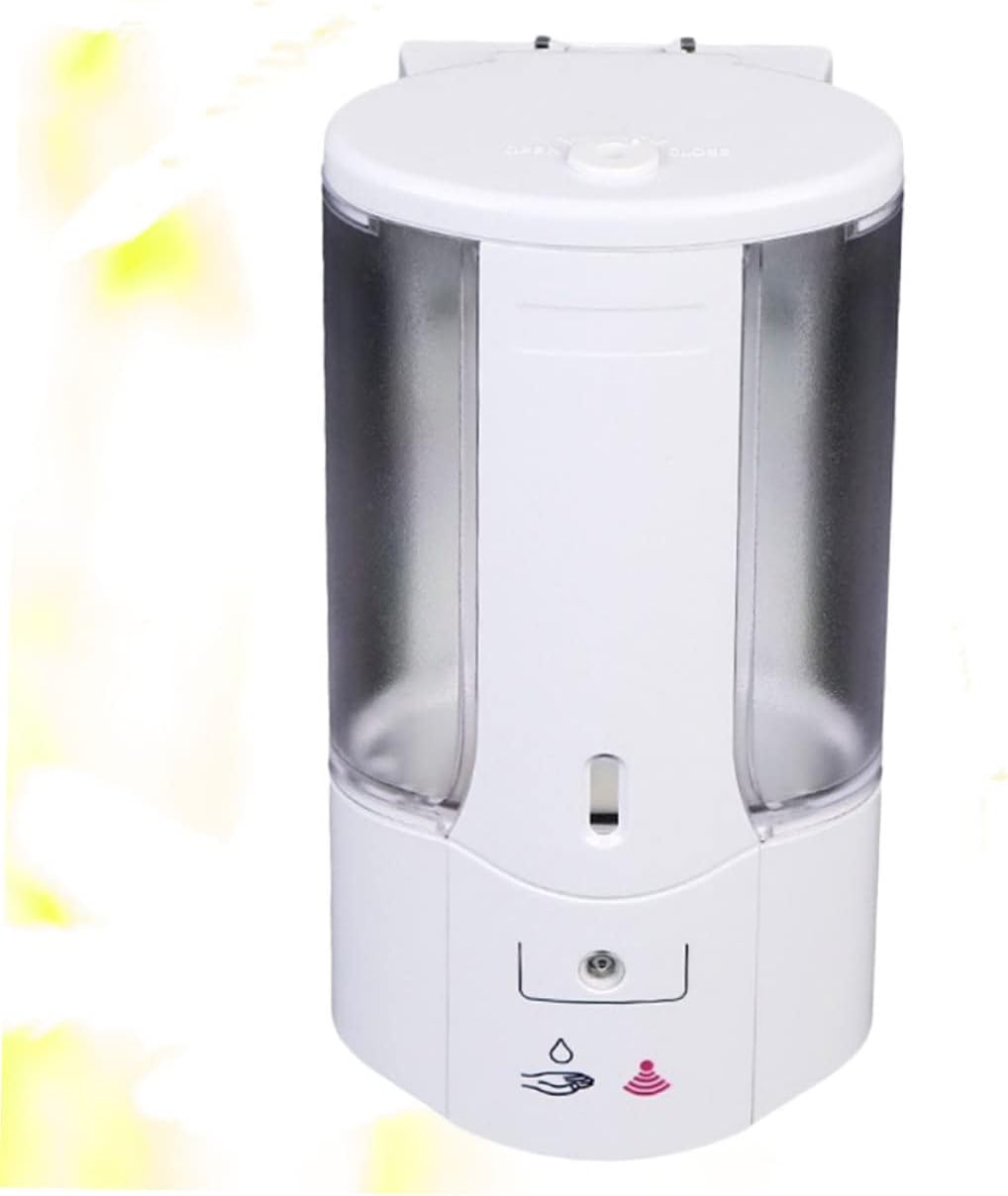 Ciieeo Automatic Sensor Soap Dispenser Touchless Wall-Mounted Liquid Soap Dispenser for Kitchen Bathroom Abs Window for Easy Liquid Monitoring No Battery Included