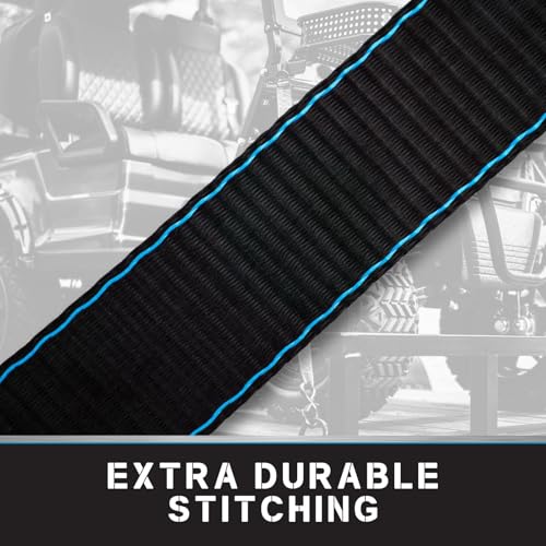 Tie Down 2 in. x 36 in. Black Heavy Duty Axle Strap, 4-Pack Kit - 11125 lbs. Breaking Load Limit - Thumbnail 7