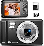HAMBEA – Digitalkamera 4K 64MP, 2.8 Zoll UHD Autofokus Kamera fotokam