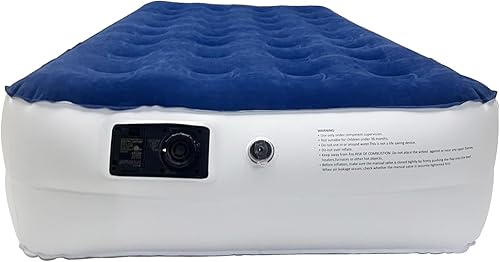 Miniatura 7 de Treaton, Colchón inflable de lujo duradero de 9 pulgadas con tecnología Comfort Coil y bomba de alta capacidad, bueno para campamento, hogar y