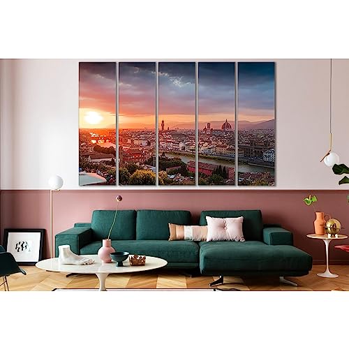 Ville de Florence impression sur toile souvenir d'Italie ZELLART SL337 tableau 90x60cm