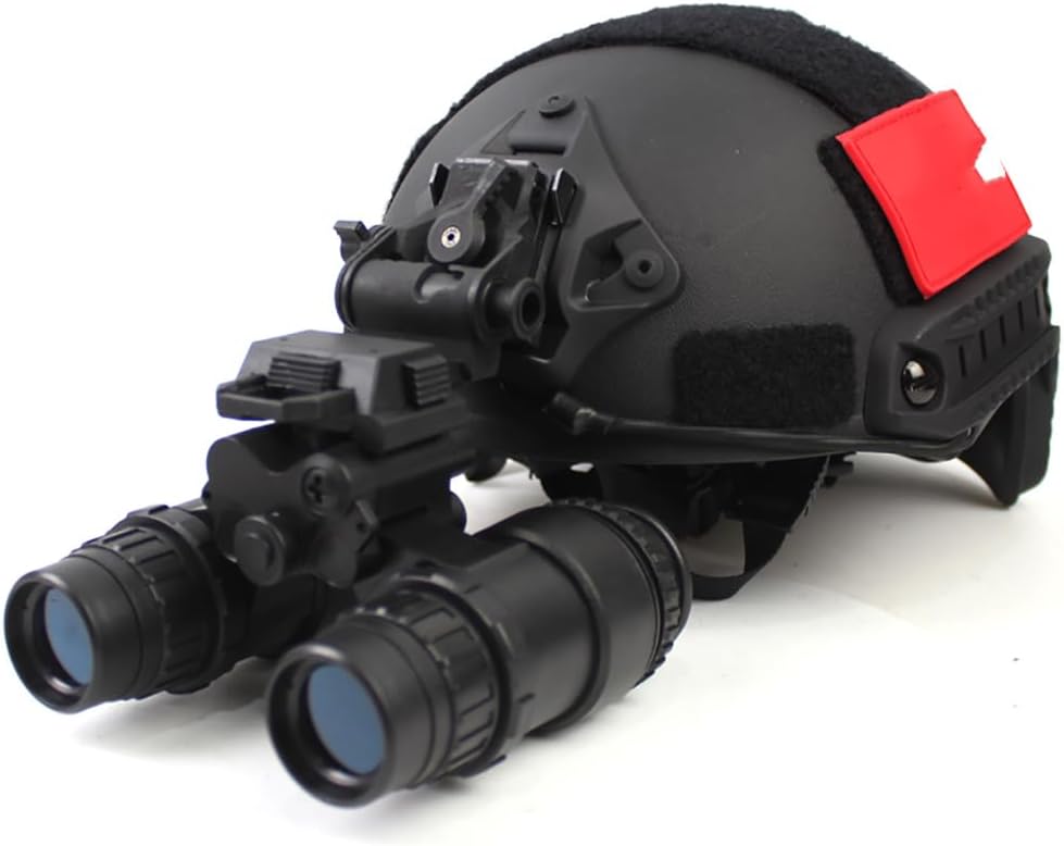 Tactical Airsoft Hunting PVS15 Dummy Night Vision Goggles Model with Mount, No Function Binocular Night Vision for Tactical Helmet NVG Mount, CS Game, Cosplay Prop