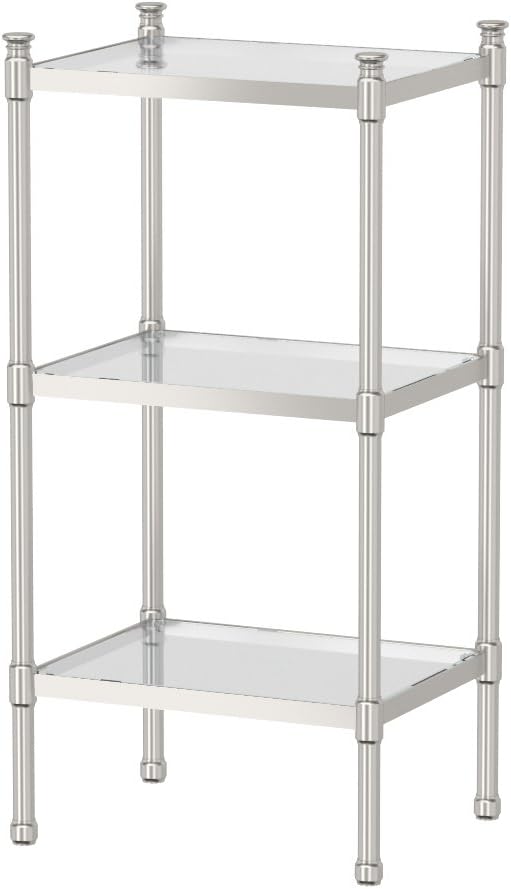 🛒 Flаѕh Sаlе Gatco 1352 3-Tier Rectangle Taboret in Satin Nickel